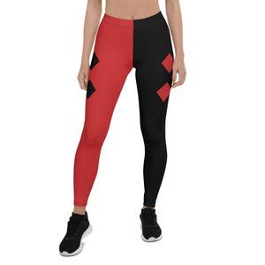 🏷️NWOT DC Comics Harley Quinn Diamonds Cosplay Leggings - Size Medium